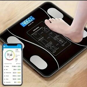 Smart digital scale with LED display and Bluetooth connectivity New in box